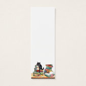 猫や本のブックマークが好きな少女 (裏面)