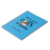 猫や本パーソナライズされたに気を取られやすい ノートブック (左側)