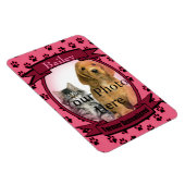 猫や犬を偲ぶピンクの前足 マグネット (右側)