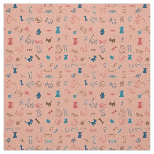 猫や犬、大好きなおもちゃなど ファブリック (見本)