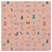 猫や犬、大好きなおもちゃなど ファブリック (クローズアップ)