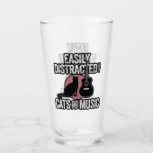 猫や音楽に気を取られやすい タンブラーグラス (正面)
