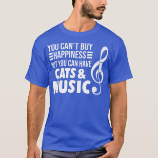 猫や音楽買は持て聞ぬ Tシャツ
