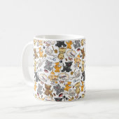 猫よくはしゃぐたち コーヒーマグカップ (正面左)