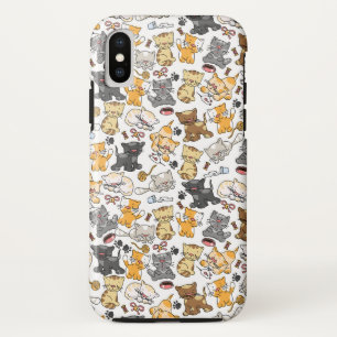 猫よくはしゃぐたち iPhone XSケース