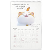 猫よくはしゃぐと1年の親しい知恵 カレンダー (3月 2026)