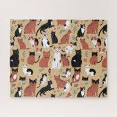 猫よくはしゃぐの生き方 ジグソーパズル (横)