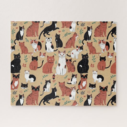 猫よくはしゃぐの生き方 ジグソーパズル (横)