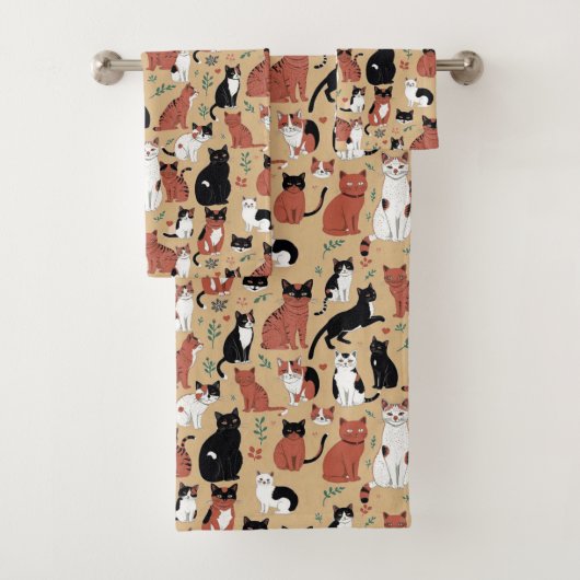 猫よくはしゃぐの生き方 バスタオルセット (インサイチュ)