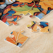 猫よくはしゃぐの紅葉 ジグソーパズル (側面)