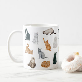 猫よくはしゃぐマグ コーヒーマグカップ
