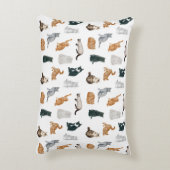 猫よくはしゃぐ訛り枕 アクセントクッション (裏面(縦))