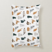 猫よくはしゃぐ訛り枕 アクセントクッション (正面(垂直))