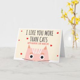 猫よりあなたのことが好き バレンタインデー カード