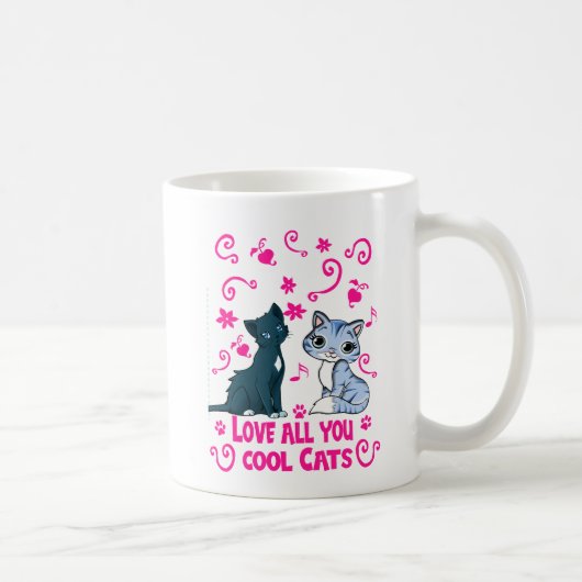 猫よクールり愛する» The Purr-fect Mug for Cat コーヒーマグカップ (右)