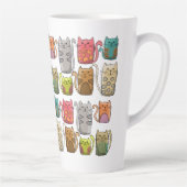猫よ! カフェラテマグ (右)