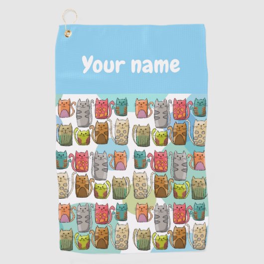 猫よ！ ゴルフタオル (正面)