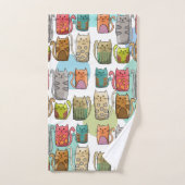 猫よ！ バスタオルセット (ハンドタオル)