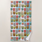 猫よ！ ビーチタオル (正面)