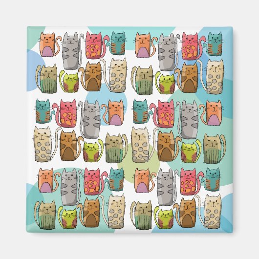 猫よ！ マグネット (正面)