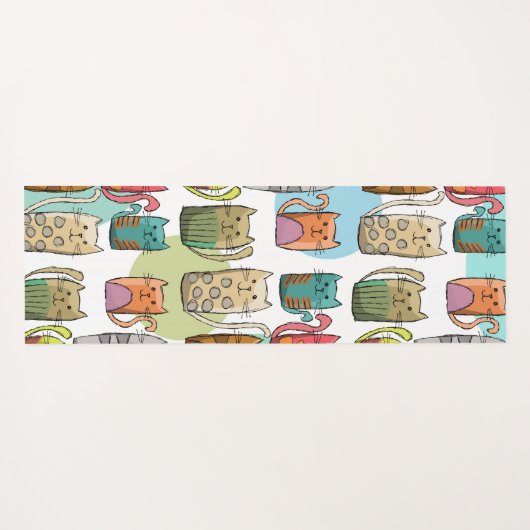 猫よ！ ヨガマット (裏面(横))