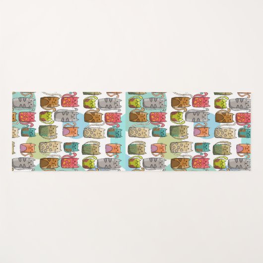 猫よ！ ヨガマット (正面(横))