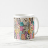 猫よ！猫よ！猫よ！ コーヒーマグカップ (正面右)