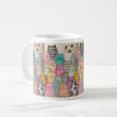 猫よ！猫よ！猫よ！ コーヒーマグカップ (正面左)