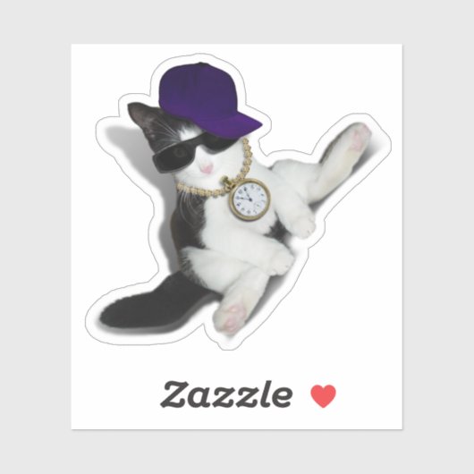 猫らしい態度の子猫 シール (シート)