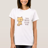猫らしく可愛い Tシャツ (正面)