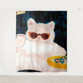 猫らしさ | 動物が猫を飼う タペストリー (正面)