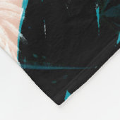 猫らしさ | 動物が猫を飼う フリースブランケット (角)