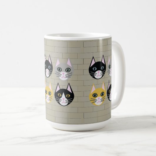 猫れんが コーヒーマグカップ (正面右)