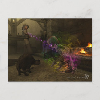 猫をからかうな ポストカード