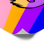 猫をくすぐる間抜け。 ポスター (角)