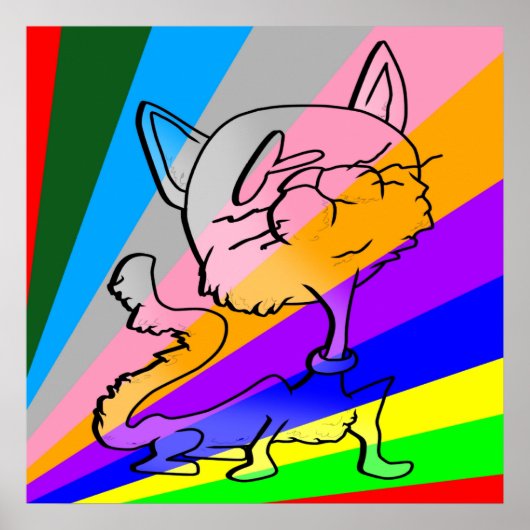 猫をくすぐる間抜け。 ポスター (正面)