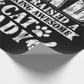 猫をクール飼い始めた単なる素晴らしパパ ラッピングペーパー (角)