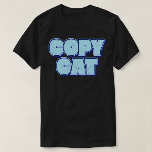 猫をコピー Tシャツ (デザイン正面)