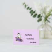 猫をテーマにしたかわいい 名刺 (スタンド正面)