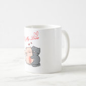 猫をテーマにしたコーヒーマグ コーヒーマグカップ (正面右)