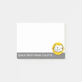 猫をテーマにしたデザインと猫の漫画顔 ポストイット