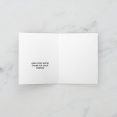 猫をテーマにしたユ面白い婚約おめでとうカード ラブバード 案内状 (内部)