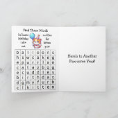 猫をテーマにした誕生日カード | 中を検索！ サンキューカード (内部)