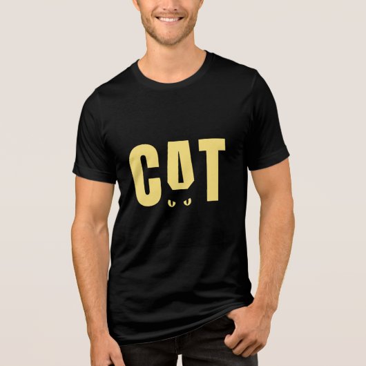 猫をテーマにした トライブレンドＴシャツ (正面)