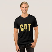 猫をテーマにした トライブレンドＴシャツ (正面全面)