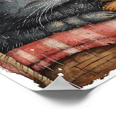 猫をモチーフにしたポスター壁画 ポスター (角)