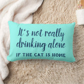 猫を一人で飲むのはあまりおもしろいない ランバークッション (ブランケット)