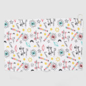 猫を串に刺して ゴルフタオル (横)