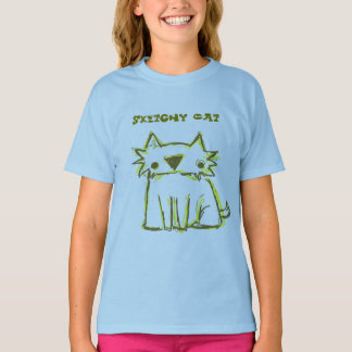 猫を串に刺す Tシャツ