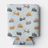 猫を使ったおもしろい柄 缶クーラー (裏面)